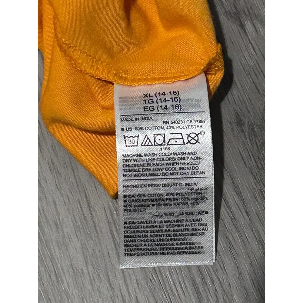 Old Navy T-Shirt Boys XL 14-16 Orange New Softest Short Sleeve Tee 840291-07